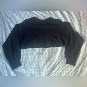 Black Crop Sweater Bershka